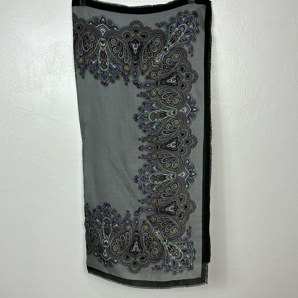 Vintage Paisley Print Made in Japan Lightweight Scarf